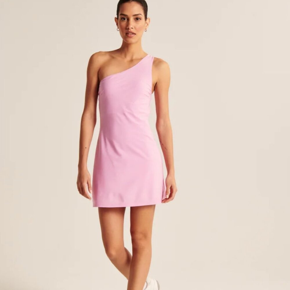 Abercrombie One-Shoulder Traveler Athletic Dress Size M Tall